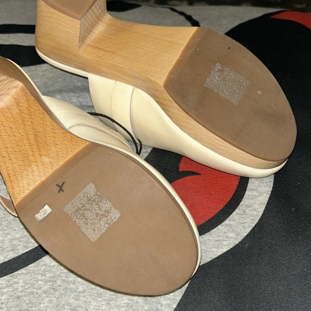Madewell The Monique Buckle Clog in Bone Size 7 - Picture 12 of 15